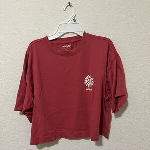 Wrangler Women's Red Crop Top